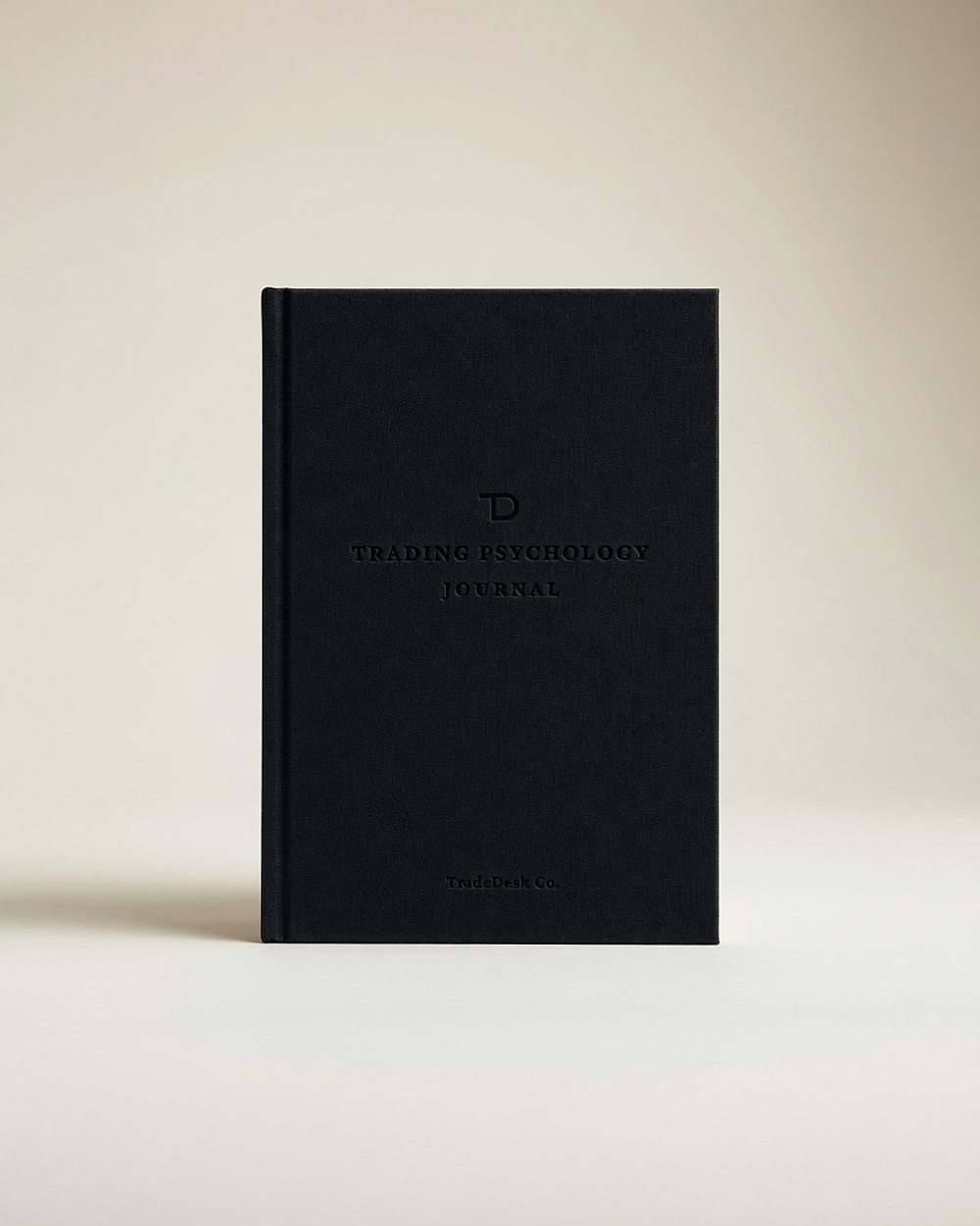 Trade Desk Co. Trading Psychology Journal in charcoal linen